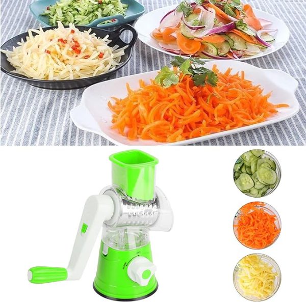 Tabletop Drum Grater | Manual Vegetable Cutter (random Color)