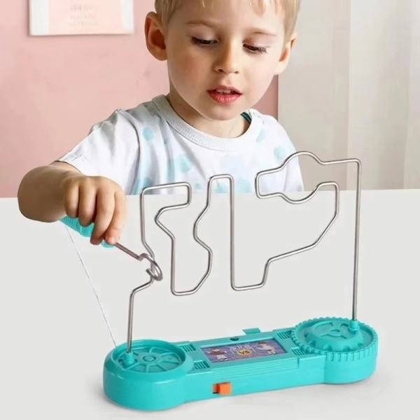 Bump Maze, Montessori Toy Electric Wire Maze Roller Game Touch Maze Puzzle Toy Collision Game Education Concentration Toy (random Color)